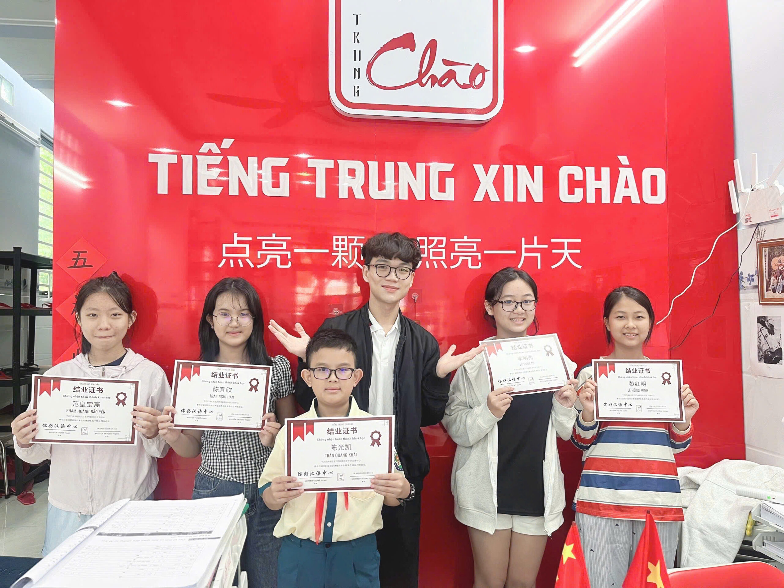 Hoạt động lớp YCT6 tại Tiếng Trung Xin Chào