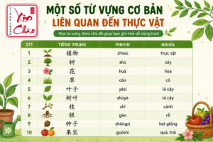 Thực vật tiếng Trung